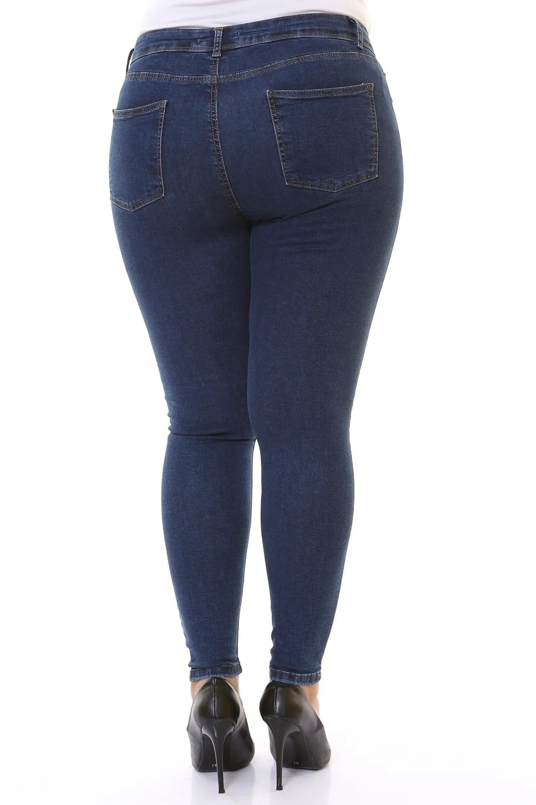 Skinny Kot Pantolon 815 Düz Koyu Rins